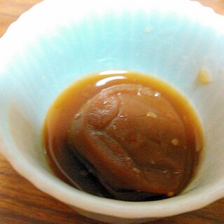 梅の甘露煮の醤油みりん味噌煮